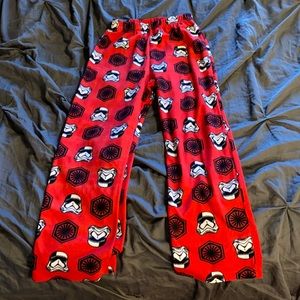 Star Wars pj bottoms size boys youth 10/12